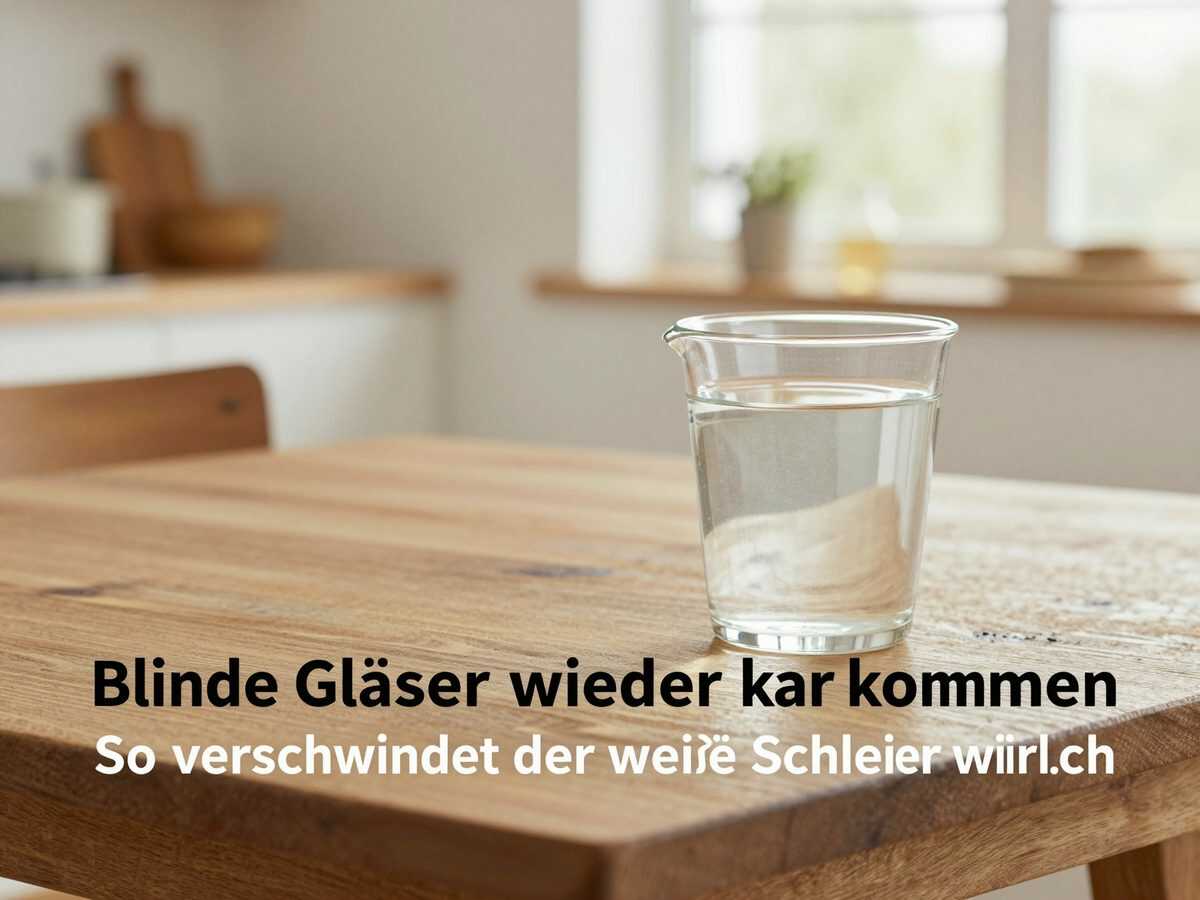 Blinde Gläser wieder klar bekommen: So verschwindet der weiße Schleier wirklich