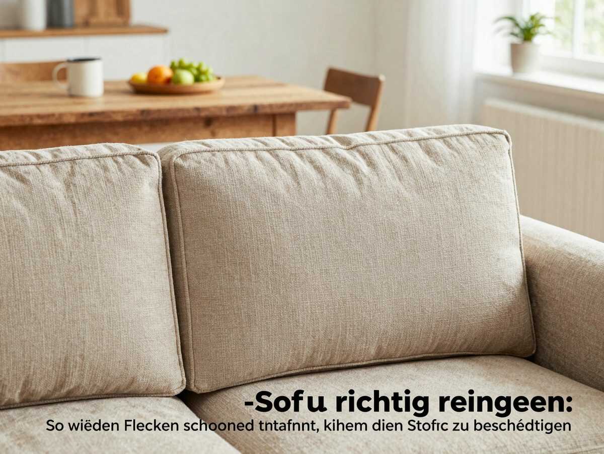 Bouclé-Sofa richtig reinigen: So werden Flecken schonend entfernt, ohne den Stoff zu beschädigen
