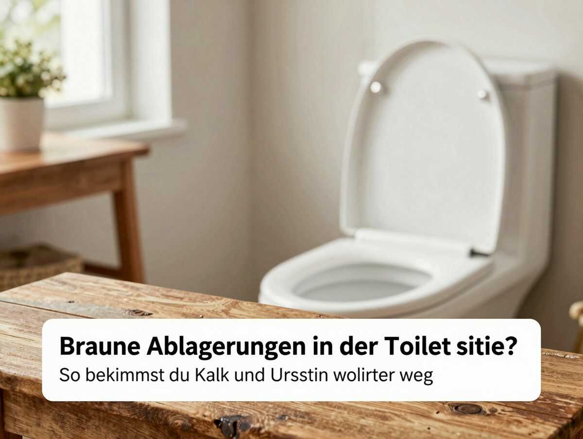 Braune Ablagerungen in der Toilette? So bekommst du Kalk und Urinstein wieder weg