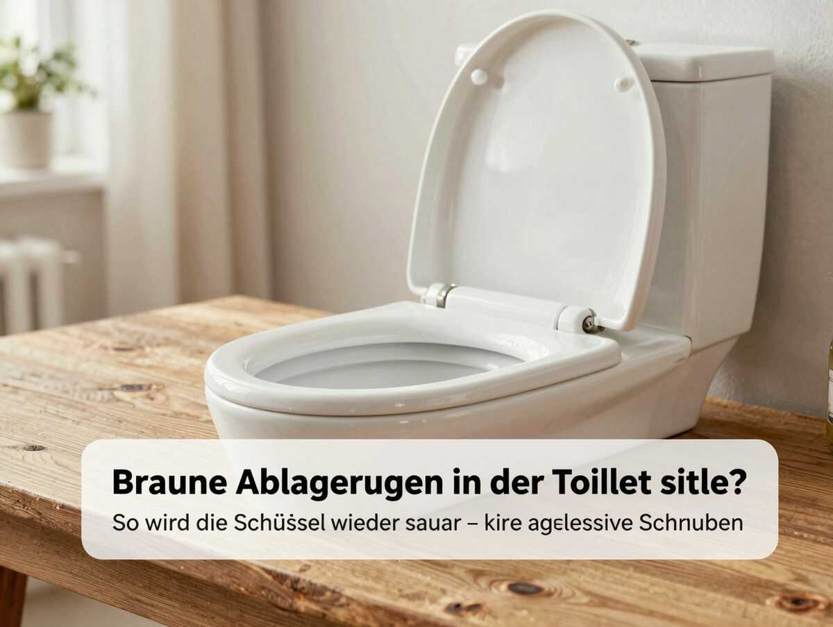 Braune Ablagerungen in der Toilette? So wird die Schüssel wieder sauber – ohne aggressives Schrubben