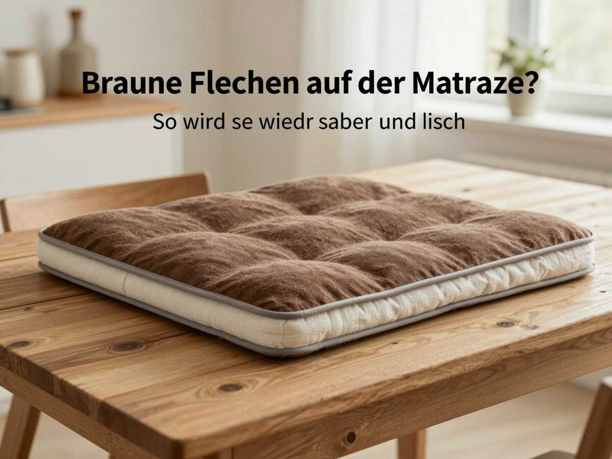 Braune Flecken auf der Matratze? So wird sie wieder sauber und frisch