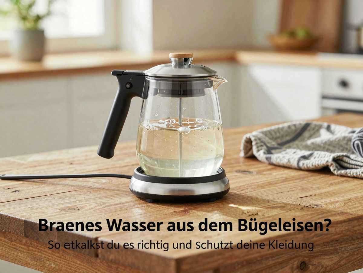 Braunes Wasser aus dem Bügeleisen? So entkalkst du es richtig und schützt deine Kleidung