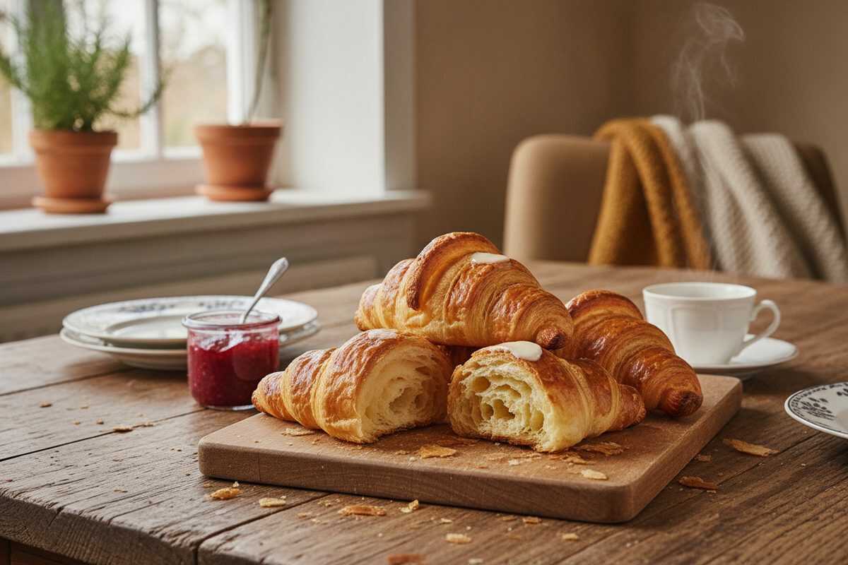 Buttercroissants wie vom Bäcker – Knusprig, luftig und herrlich blättrig