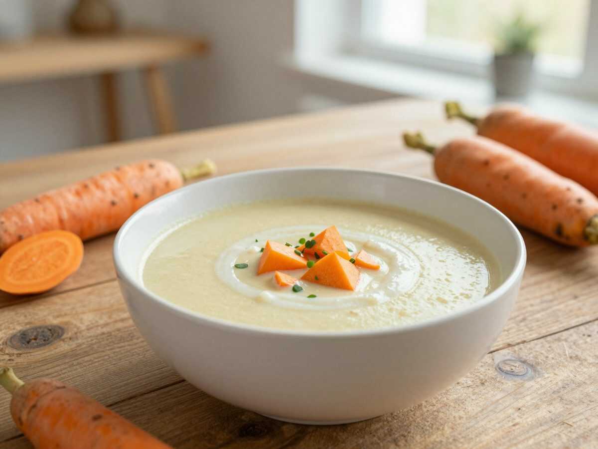 Cremige Blumenkohlsuppe mit Karotten – einfach, herzhaft und wunderbar sämig