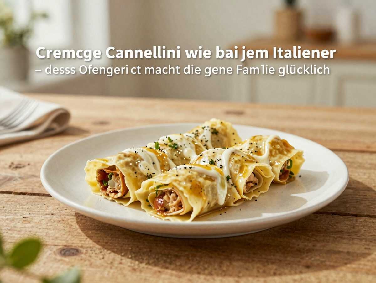 Cremige Cannelloni wie beim Italiener – dieses Ofengericht macht die ganze Familie glücklich