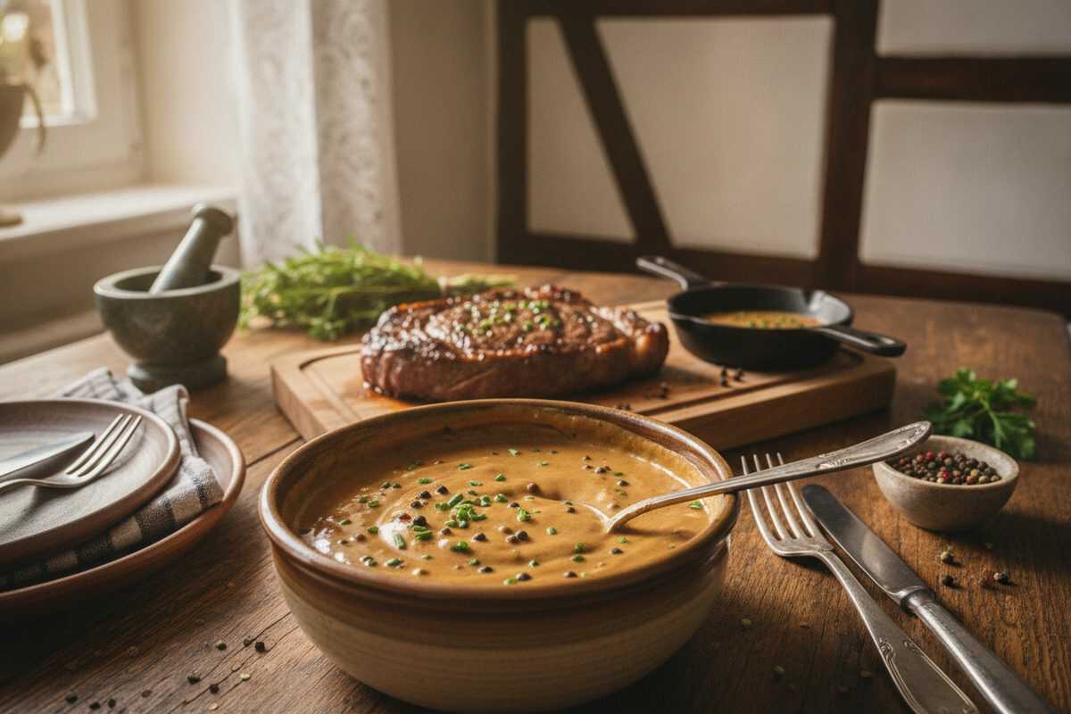 Cremige Pfeffersauce wie im Restaurant – In nur 20 Minuten die perfekte Begleitung für jedes Steak