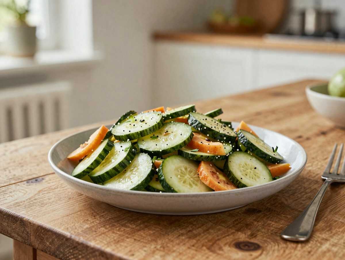 Cremiger Garnelen-Gurken-Salat – frisch, knackig und in 15 Minuten fertig