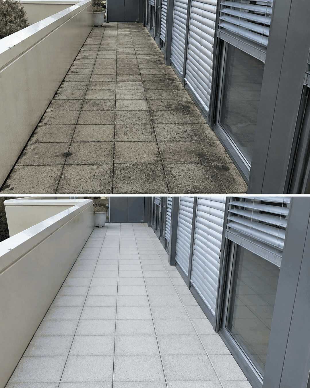 So reinigen Sie eine stark verschmutzte Terrasse schnell und gründlich – mit einfachen Hausmitteln