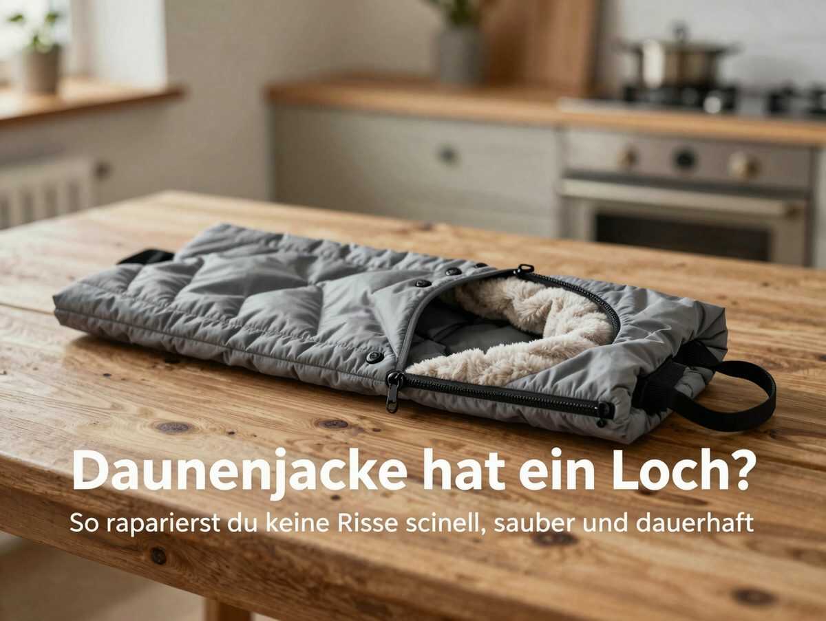 Daunenjacke hat ein Loch? So reparierst du kleine Risse schnell, sauber und dauerhaft
