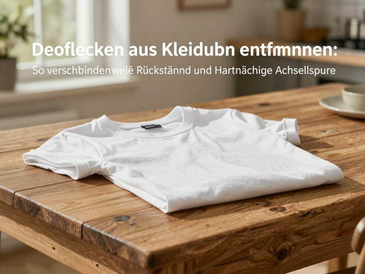 Deoflecken aus Kleidung entfernen: So verschwinden weiße Rückstände und hartnäckige Achselspuren