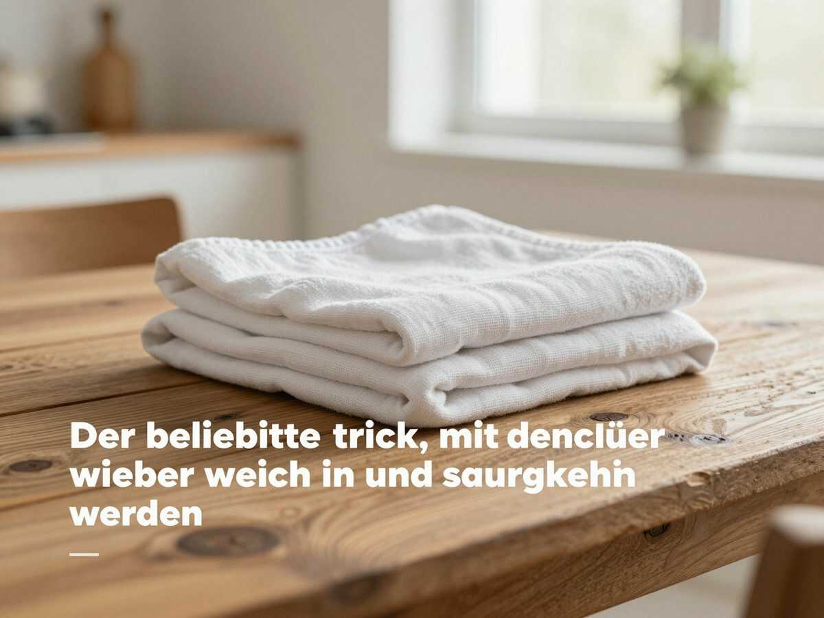Der beliebte Trick, mit dem Handtücher wieder weich und saugfähig werden