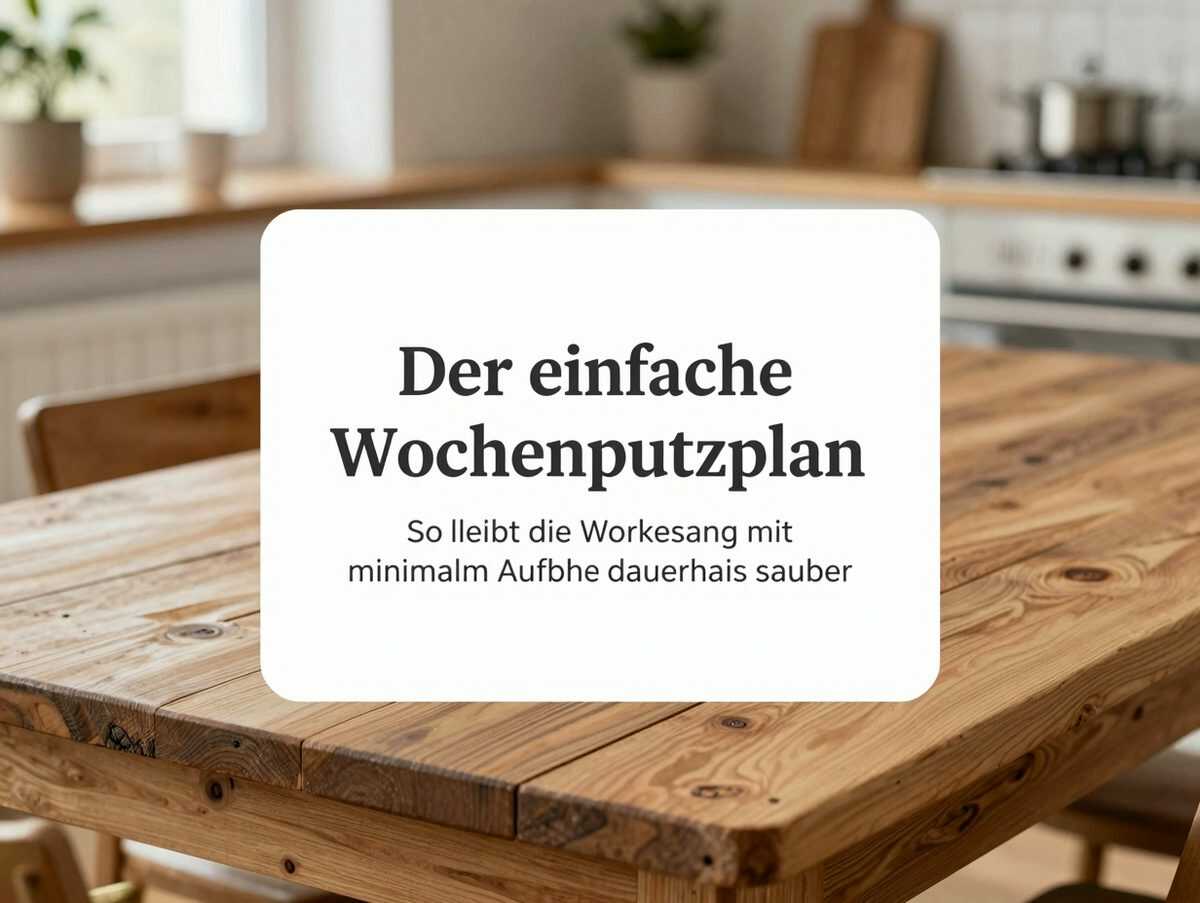 Der einfache Wochenputzplan: So bleibt die Wohnung mit minimalem Aufwand dauerhaft sauber