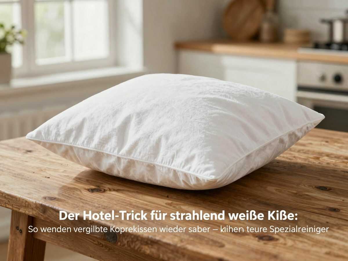 Der Hotel-Trick für strahlend weiße Kissen: So werden vergilbte Kopfkissen wieder sauber – ohne teure Spezialreiniger
