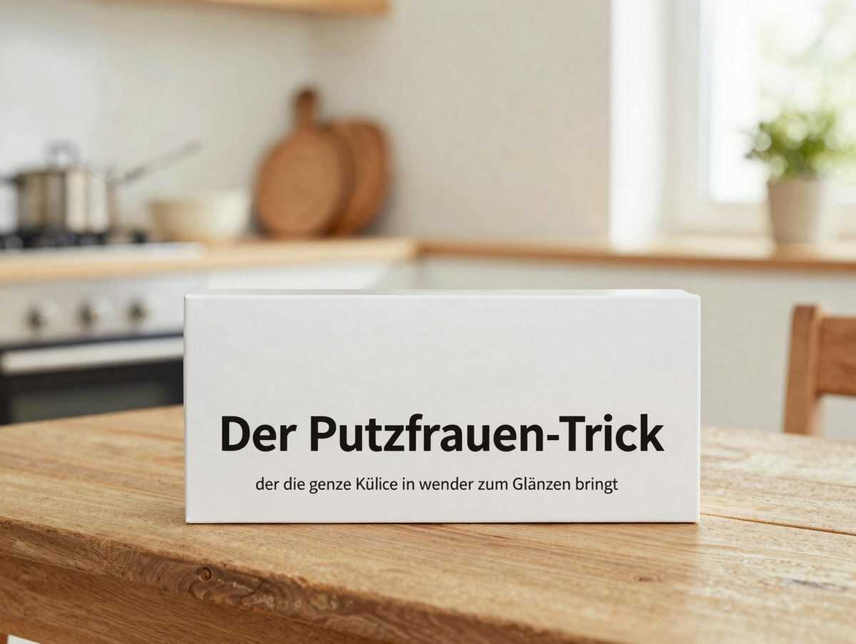 Der Putzfrauen-Trick, der die ganze Küche in wenigen Minuten wieder zum Glänzen bringt