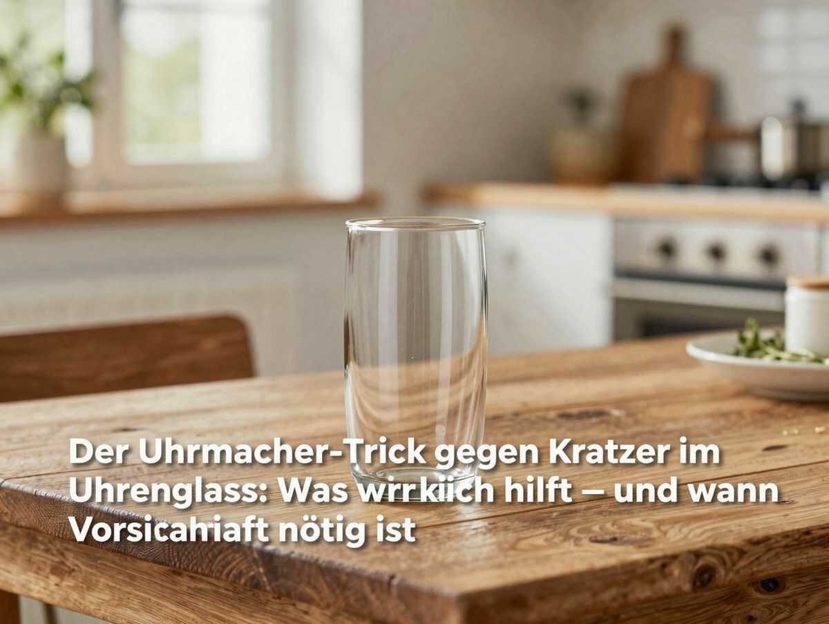 Der Uhrmacher-Trick gegen Kratzer im Uhrenglas: Was wirklich hilft – und wann Vorsicht nötig ist