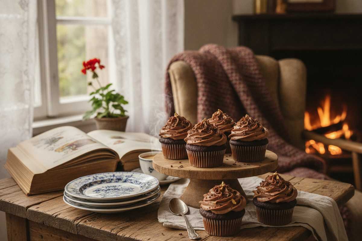 Die besten Dessert-Rezepte: Schokoladen-Cupcakes mit cremigem Schokoladen-Frosting