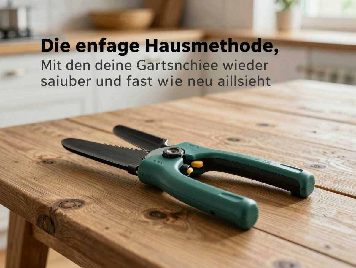 Die einfache Hausmethode, mit der deine Gartenschere wieder sauber und fast wie neu aussieht