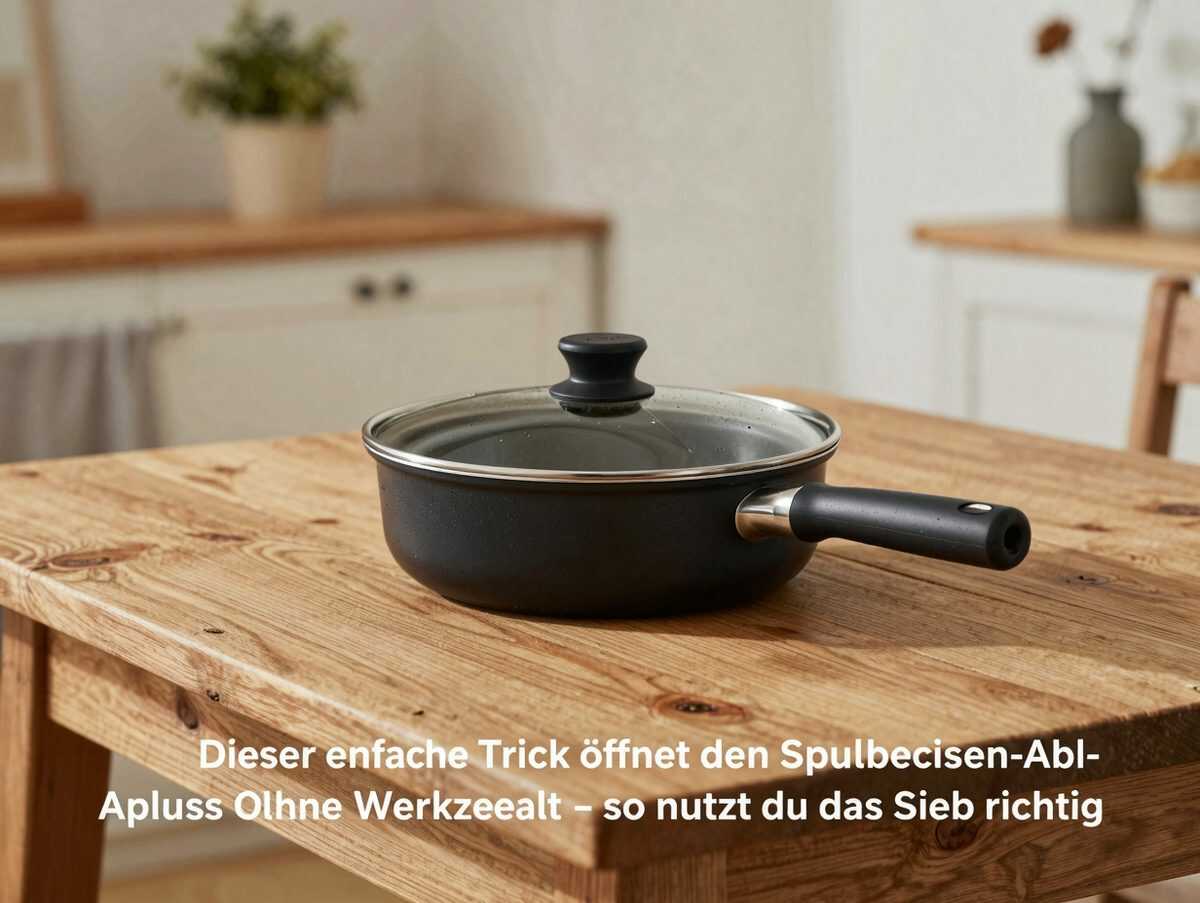 Dieser einfache Trick öffnet den Spülbecken-Abfluss ohne Werkzeug – so nutzt du das Sieb richtig