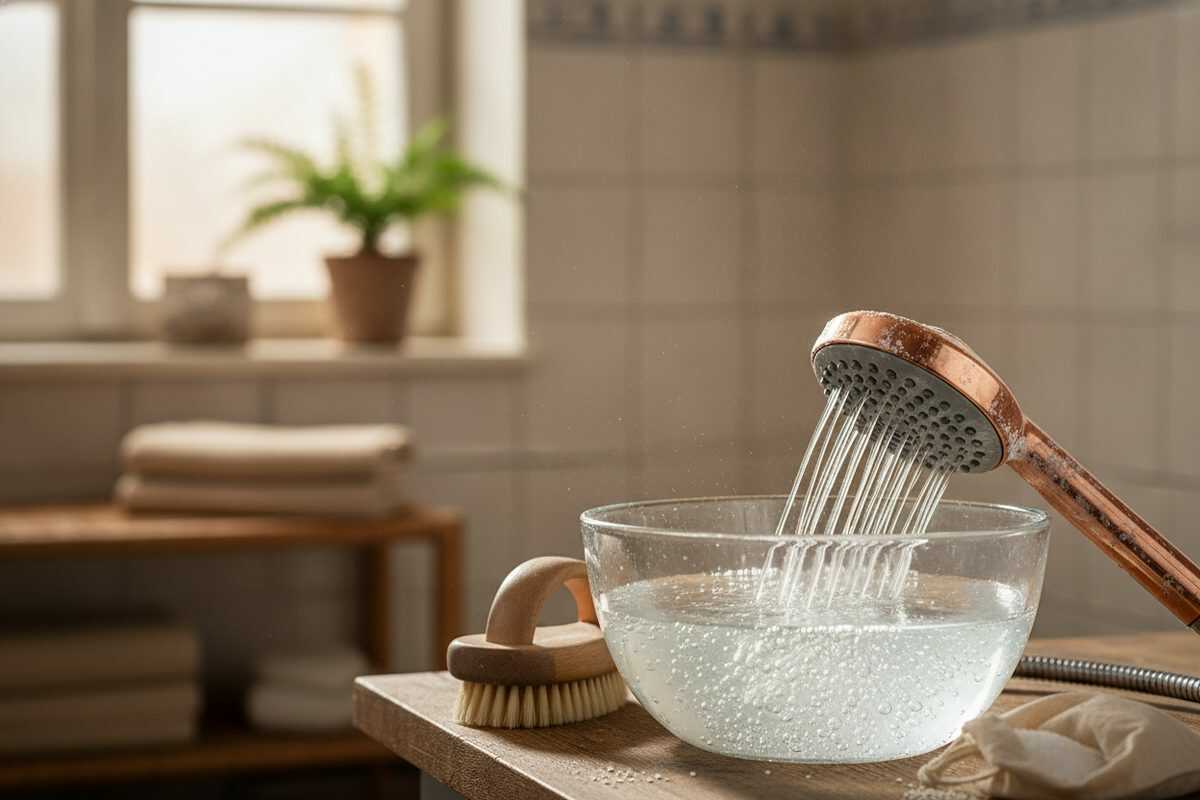 Duschkopf entkalken: So fließt das Wasser wieder gleichmäßig