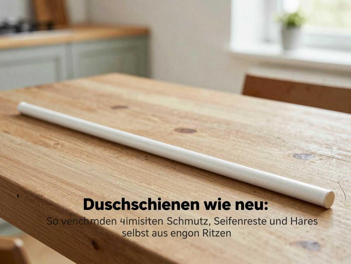 Duschschienen wie neu: So verschwinden Schmutz, Seifenreste und Haare selbst aus engen Ritzen