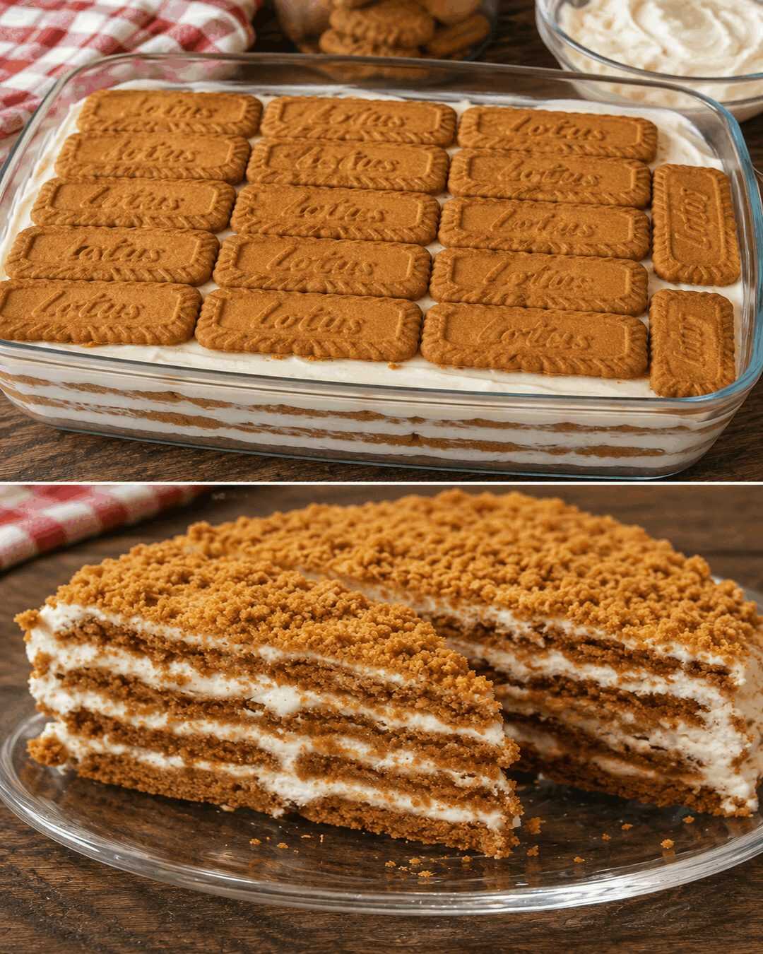 Honigkuchen aus Lotus-Keksen