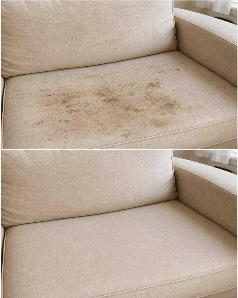 Stoffsofa reinigen: Flecken schonend entfernen und den Bezug wieder auffrischen