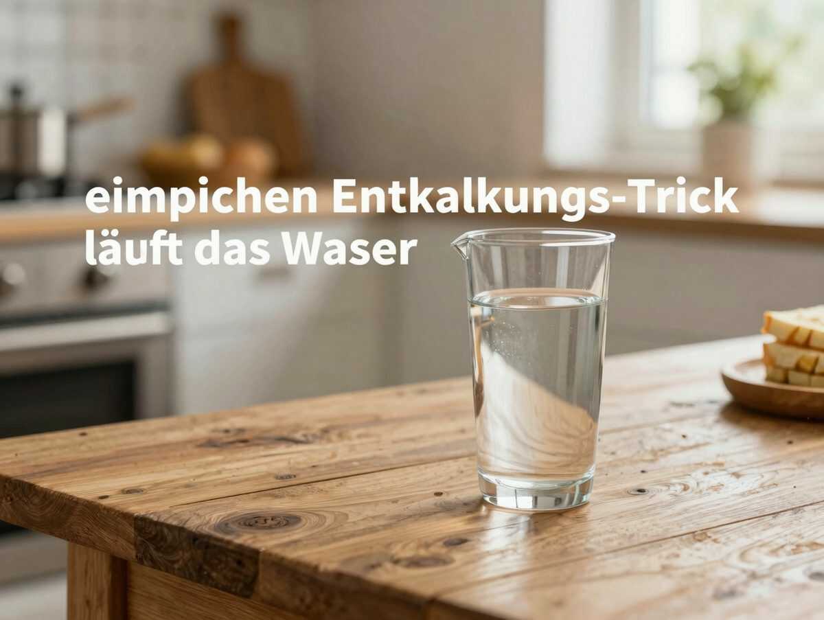 einfachen Entkalkungs-Trick läuft das Wasser wieder gleichmäßig