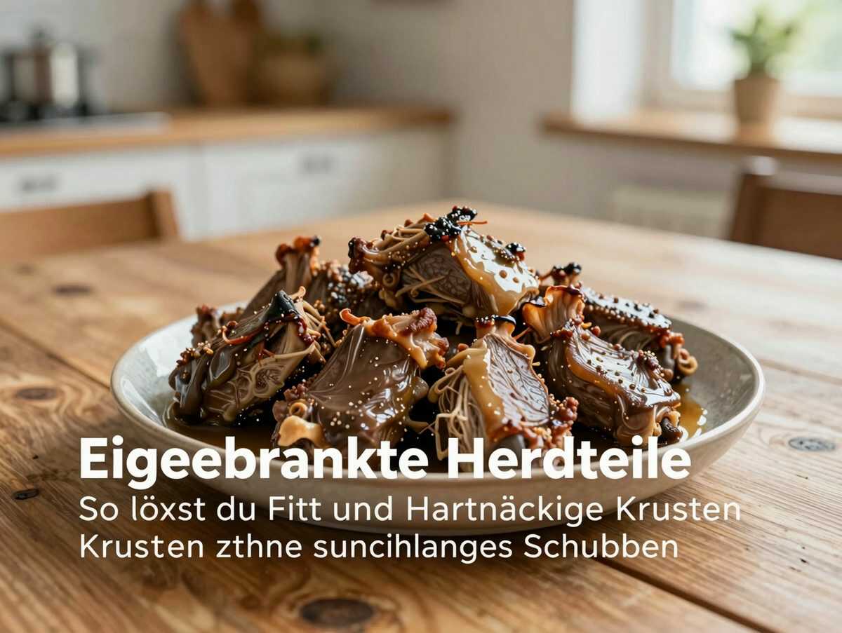 Eingebrannte Herdteile wieder sauber bekommen: So löst du Fett und hartnäckige Krusten ohne stundenlanges Schrubben