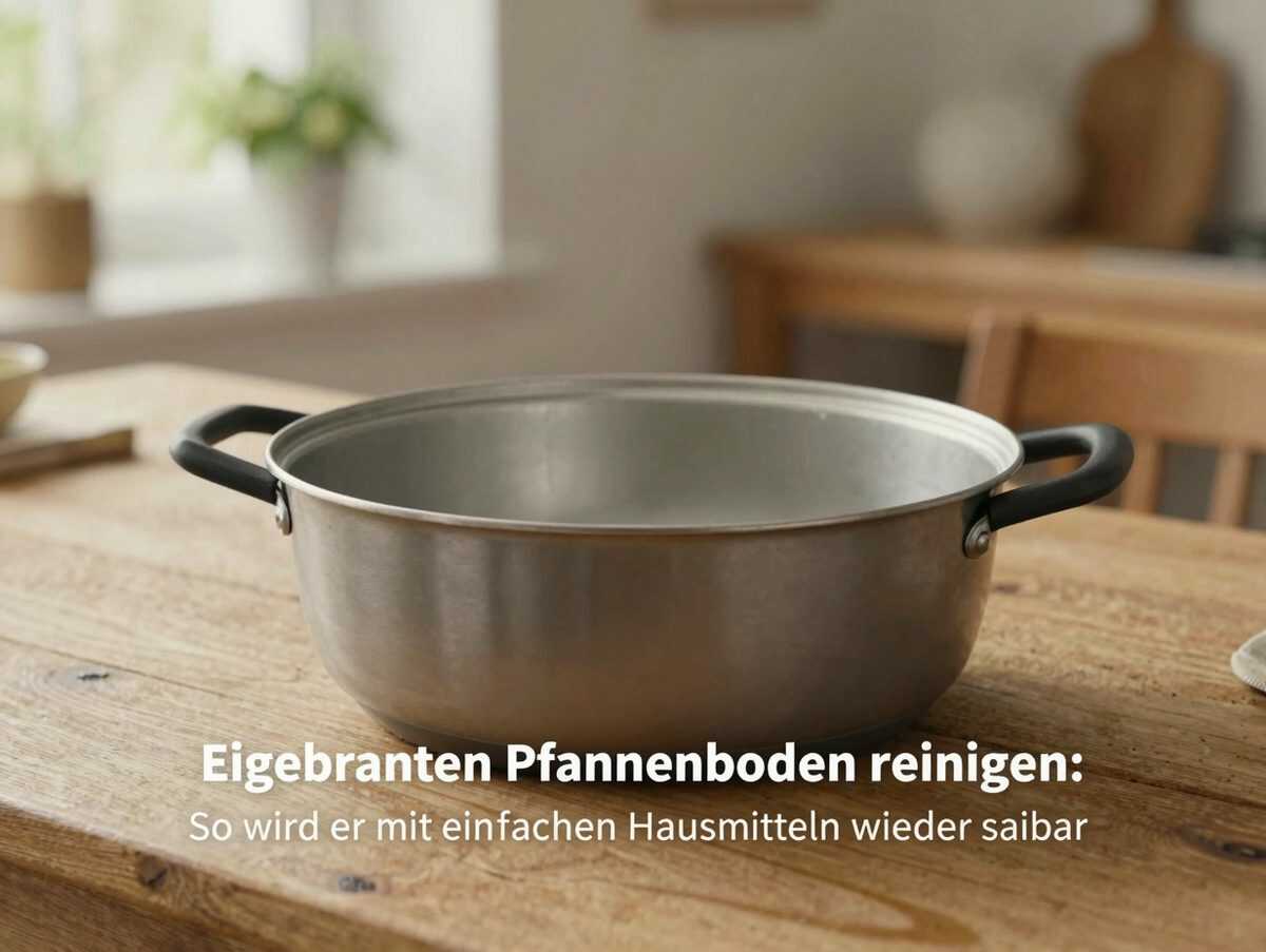 Eingebrannten Pfannenboden reinigen: So wird er mit einfachen Hausmitteln wieder sauber
