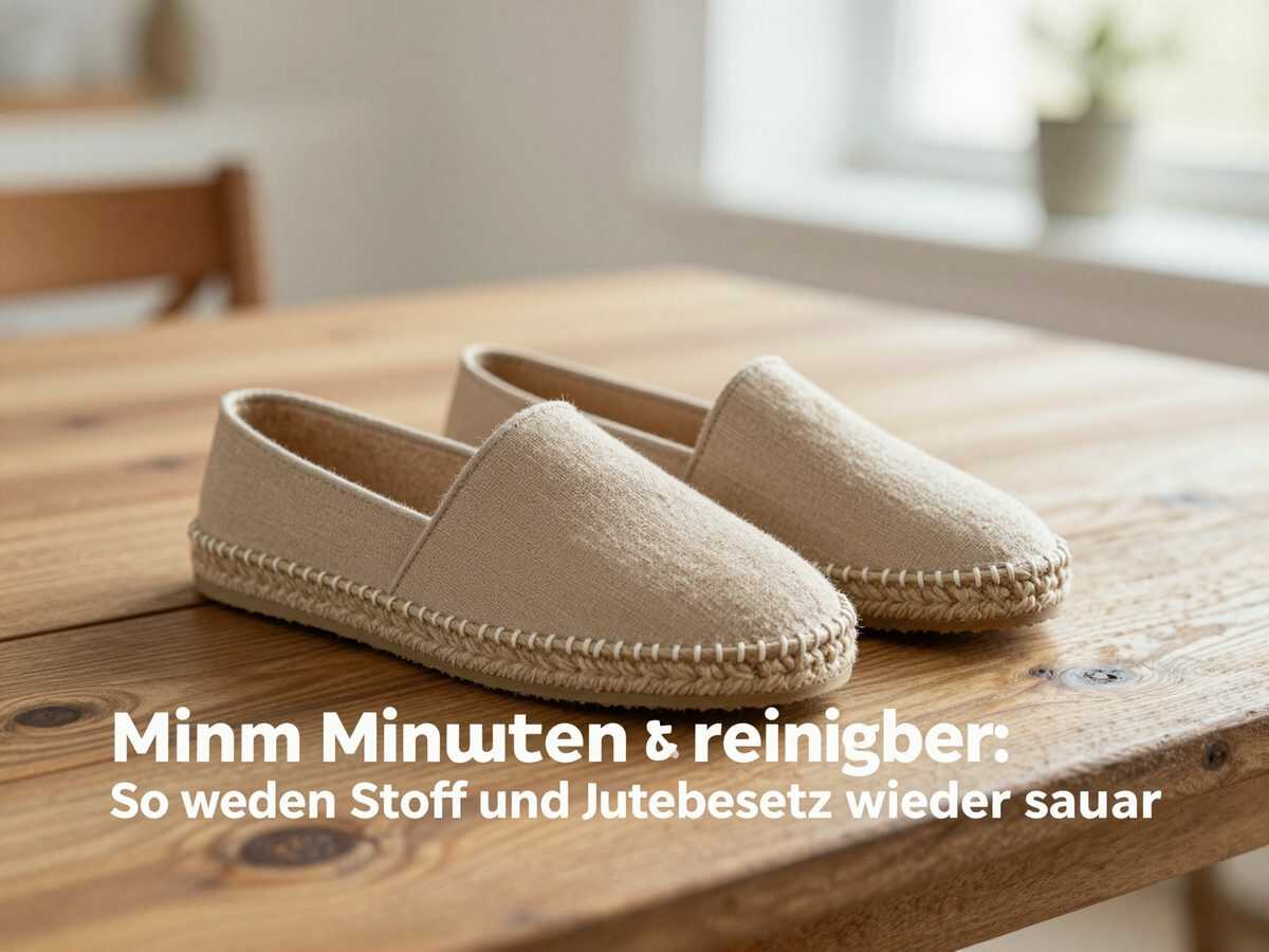 Espadrilles in 2 Minuten reinigen: So werden Stoff und Jutebesatz wieder sauber