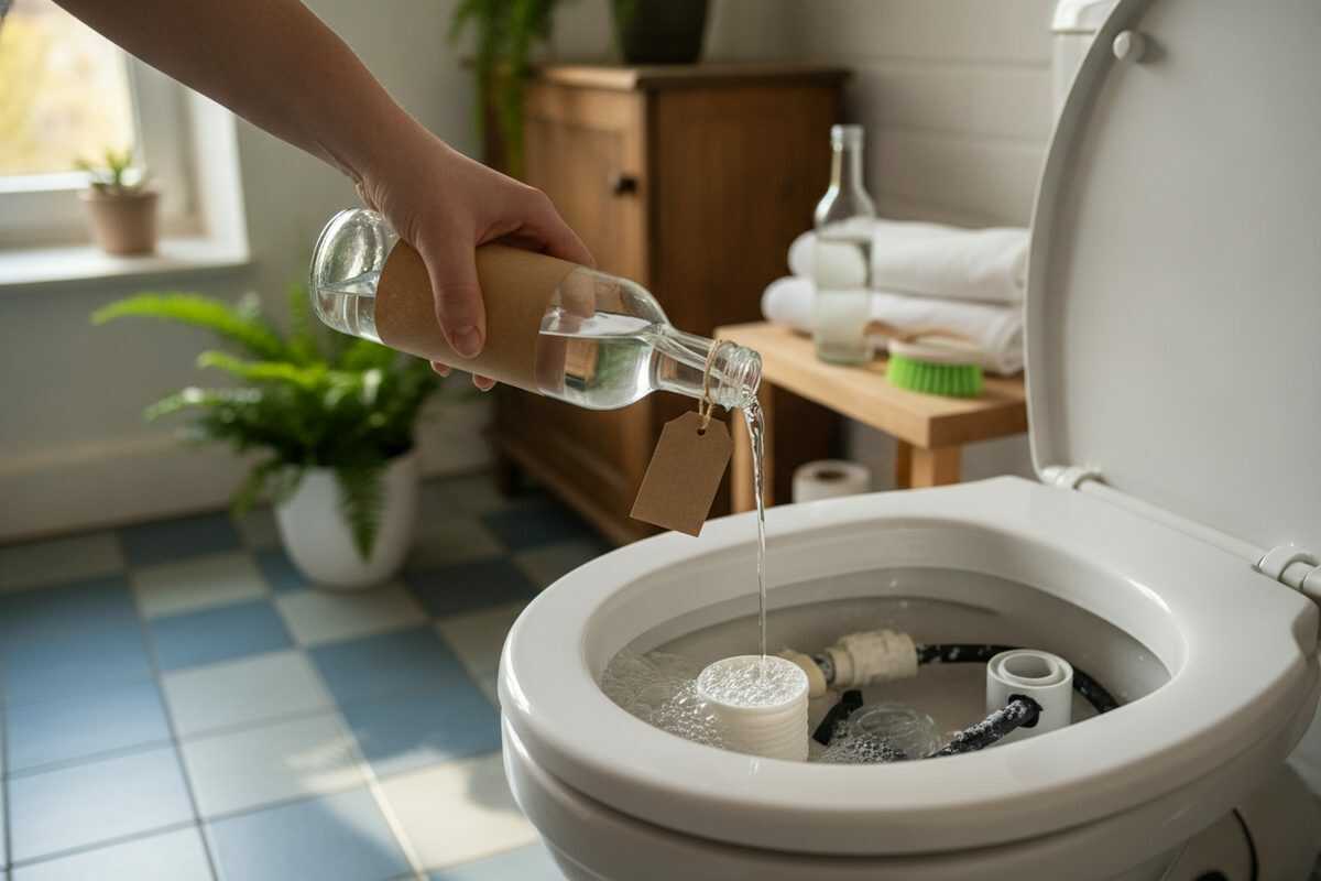 Essig im Spülkasten: So entfernen Sie Kalk und verbessern die Spülleistung auf natürliche Weise