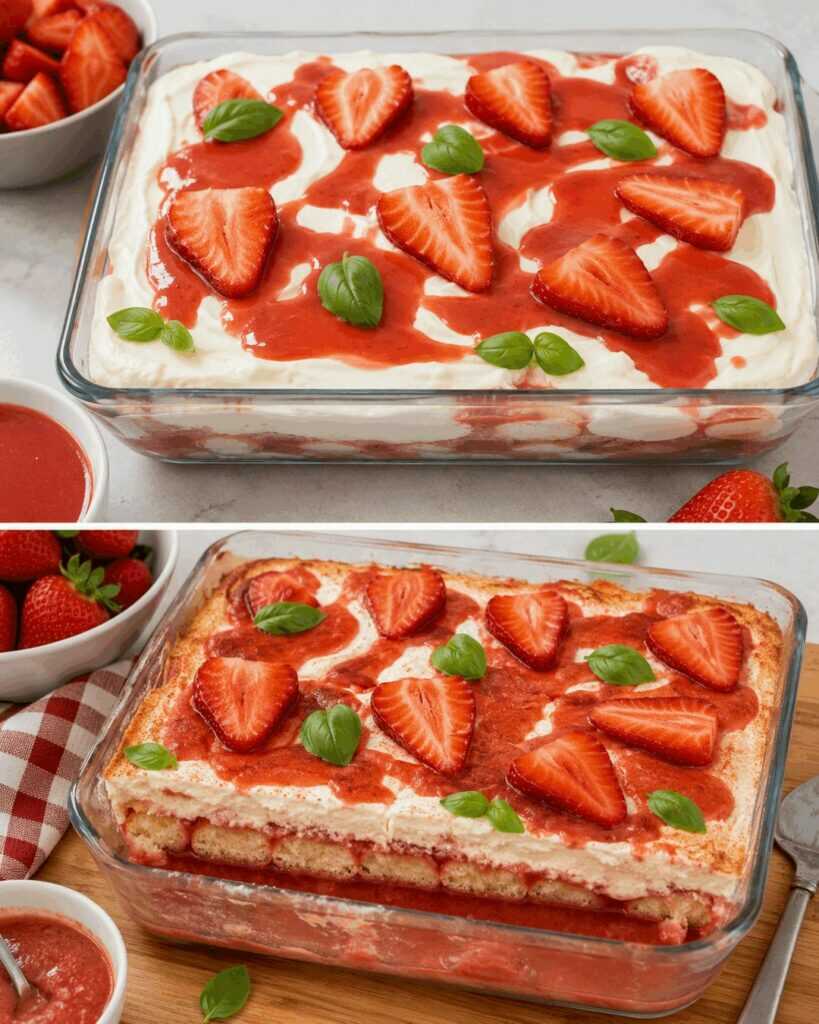 Erdbeer-Tiramisu ohne Backen