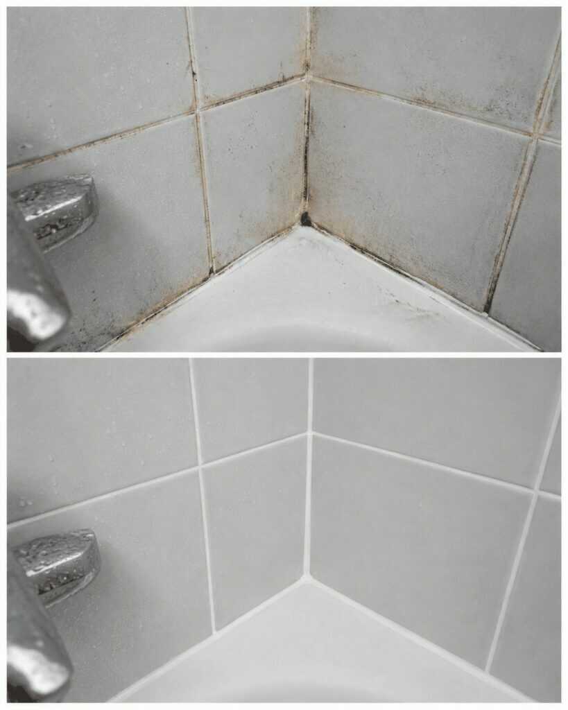 Schimmelfugen in der Dusche reinigen: So werden Fliesenfugen wieder sauber