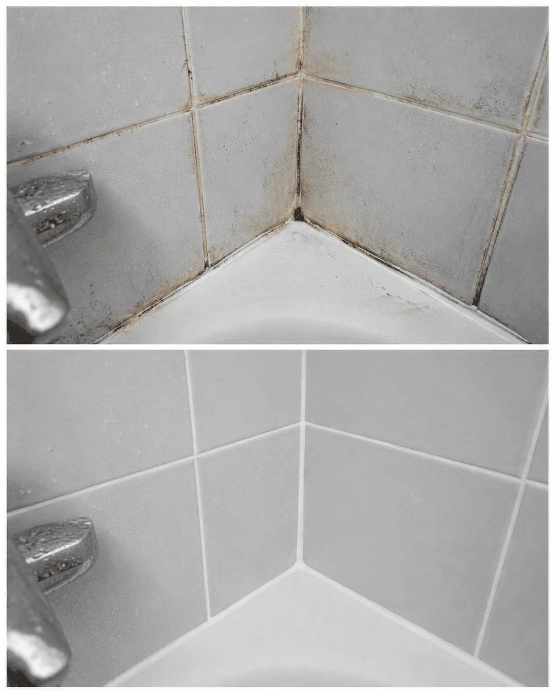 Schimmelfugen in der Dusche reinigen: So werden Fliesenfugen wieder sauber