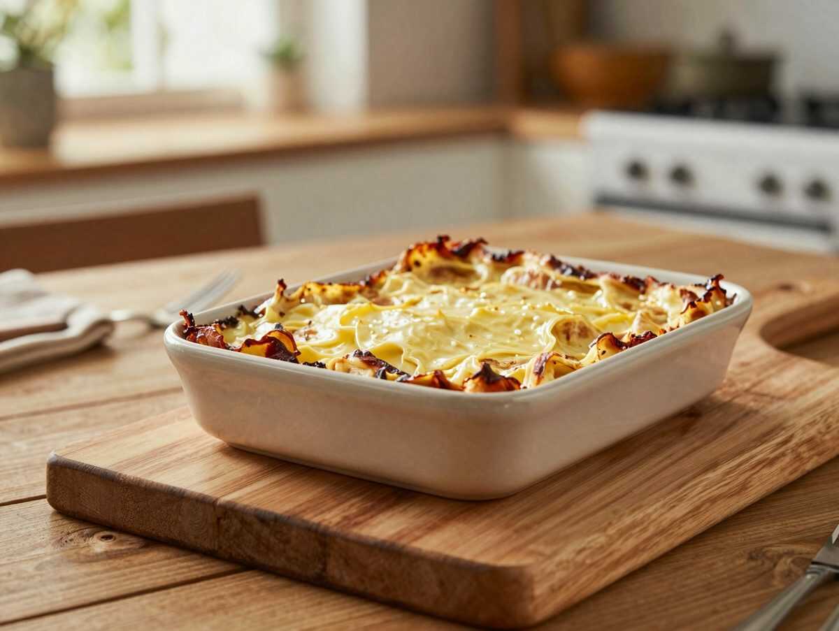 Familien-Lasagne mit cremiger Béchamel und goldener Käsekruste
