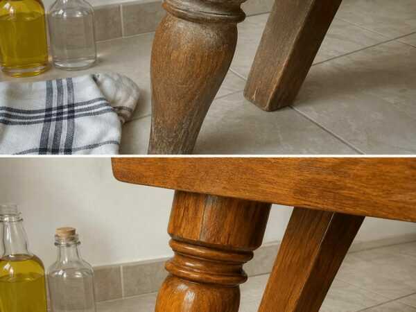 Holzmöbel mit Essig und Öl auffrischen: So bringen Sie stumpfes Holz wieder zum Strahlen