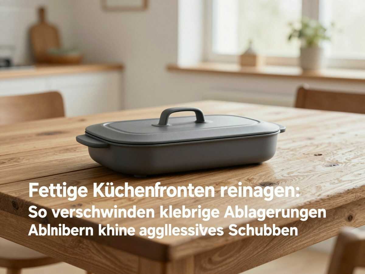 Fettige Küchenfronten reinigen: So verschwinden klebrige Ablagerungen ohne aggressives Schrubben