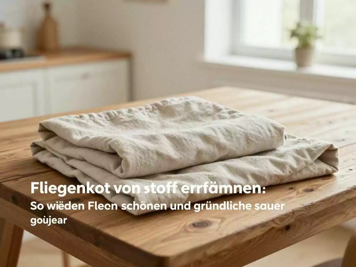 Fliegenkot von Stoff entfernen: So werden Flecken schonend und gründlich sauber