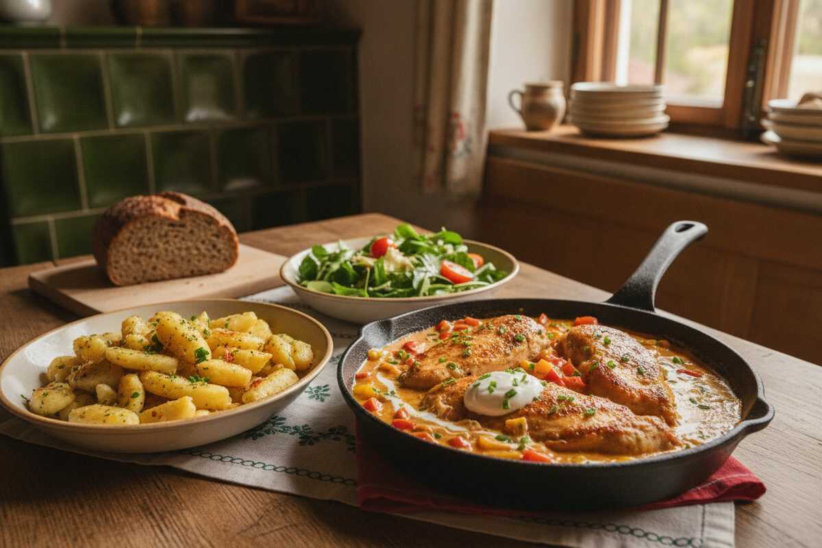 Flottes Paprika-Sahne-Hähnchen mal anders – Ein ausgezeichnetes und sättigendes Mittagessen für die ganze Familie