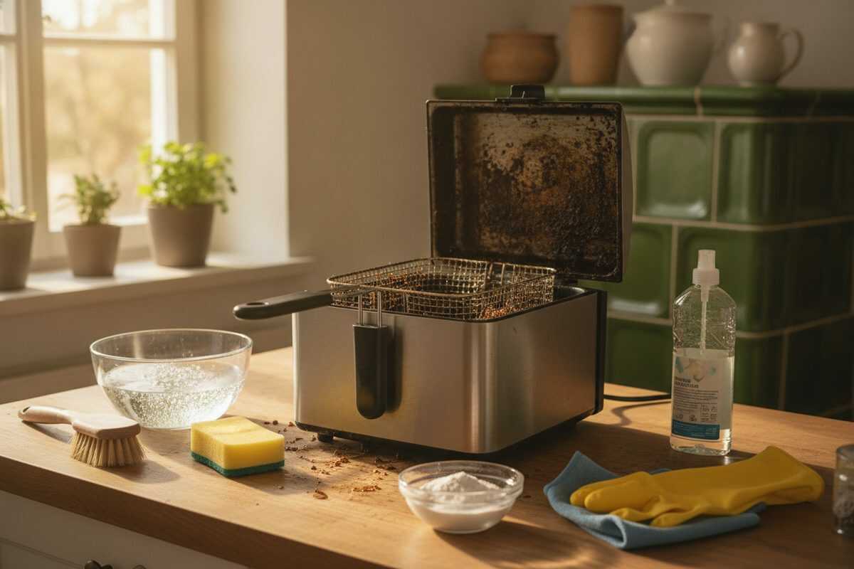 Fritteuse gründlich reinigen – So entfernen Sie eingebranntes Fett ohne großen Aufwand