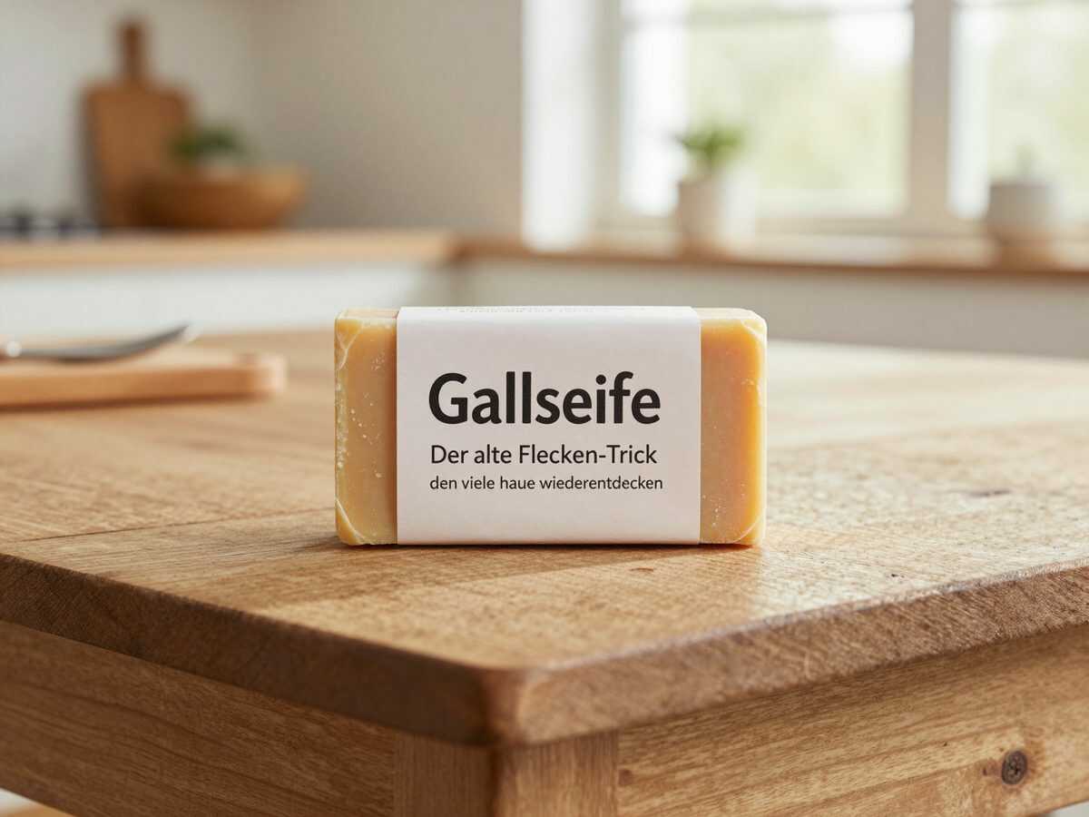 Gallseife: Der alte Flecken-Trick, den viele heute wiederentdecken