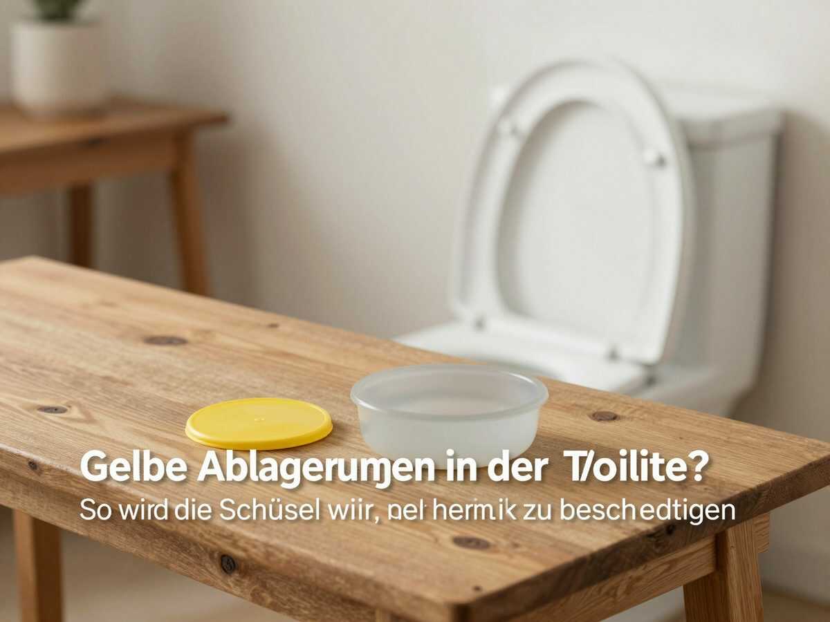 Gelbe Ablagerungen in der Toilette? So wird die Schüssel wieder sauber, ohne die Keramik zu beschädigen