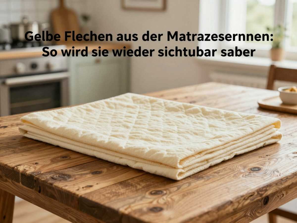 Gelbe Flecken aus der Matratze entfernen: So wird sie wieder sichtbar sauber