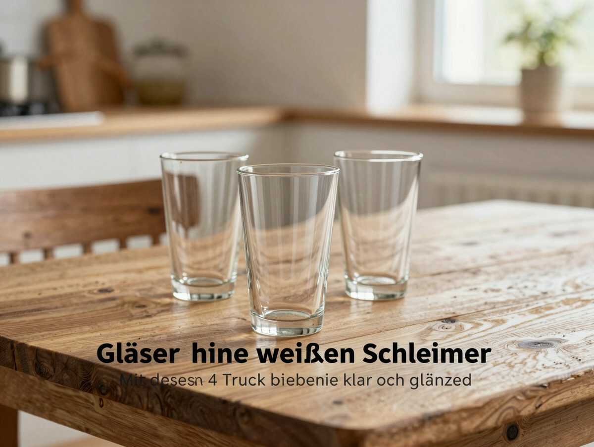 Gläser ohne weißen Schleier: Mit diesen 4 einfachen Tricks bleiben sie klar und glänzend