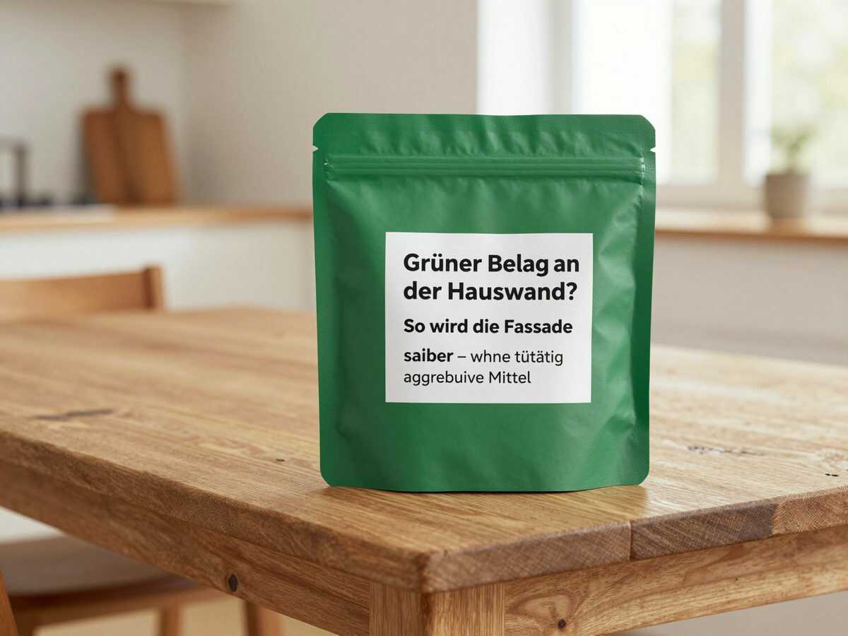 Grüner Belag an der Hauswand? So wird die Fassade wieder sauber – ohne unnötig aggressive Mittel