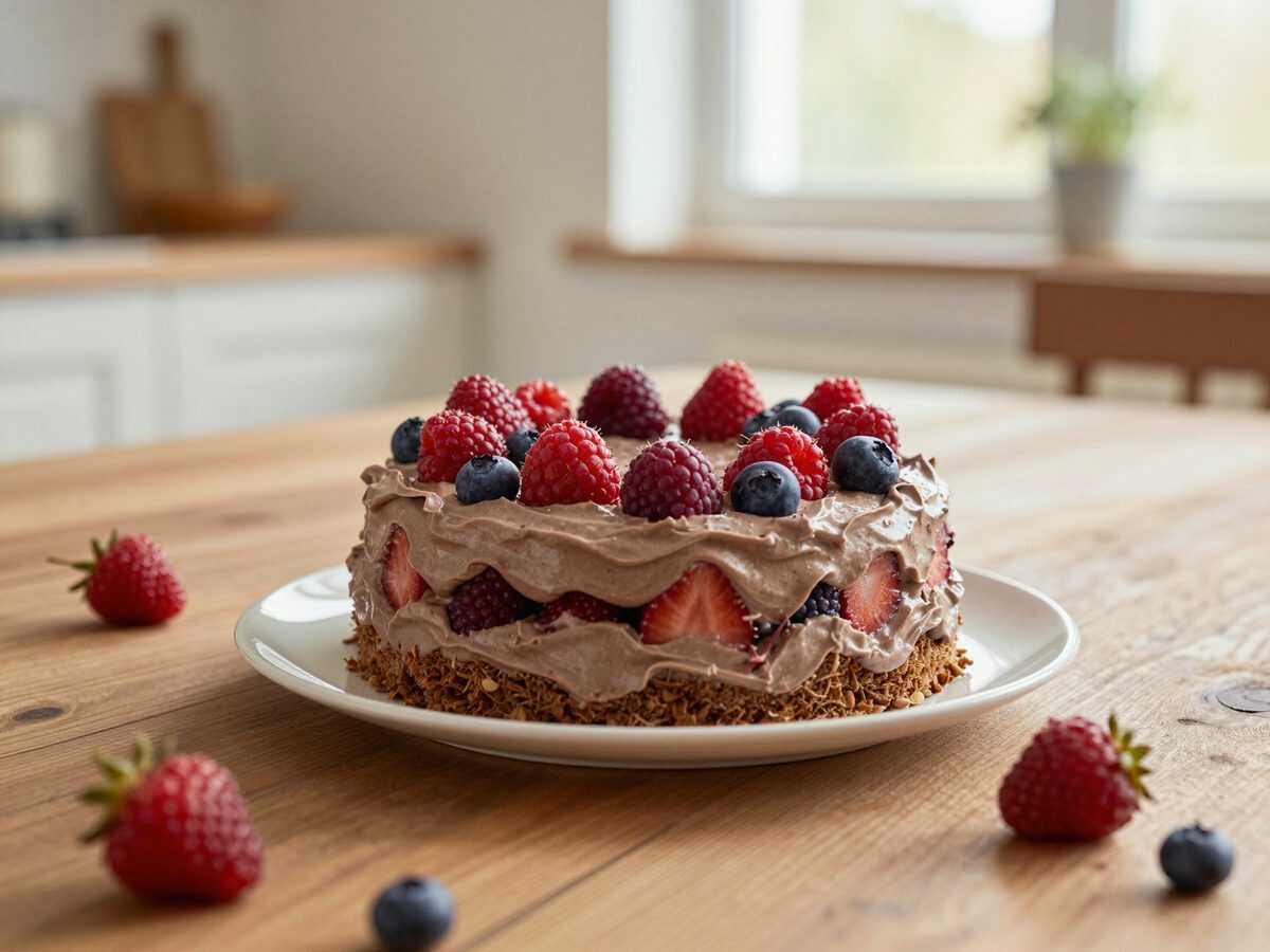 Himmlisches Schoko-Himbeer-Dessert: cremig, fruchtig und ganz ohne Backen
