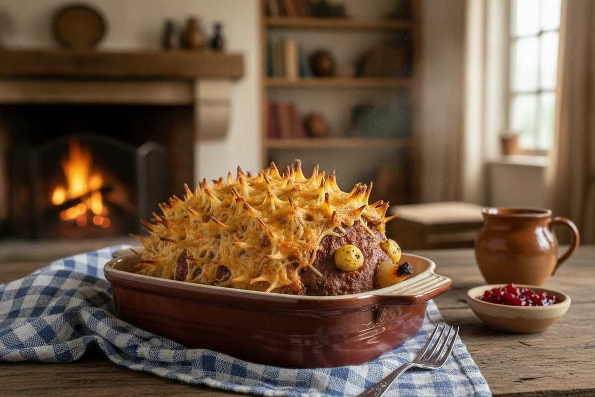 Igel-Hackbraten aus dem Ofen – Der originelle Familienklassiker mit Käse-Stacheln