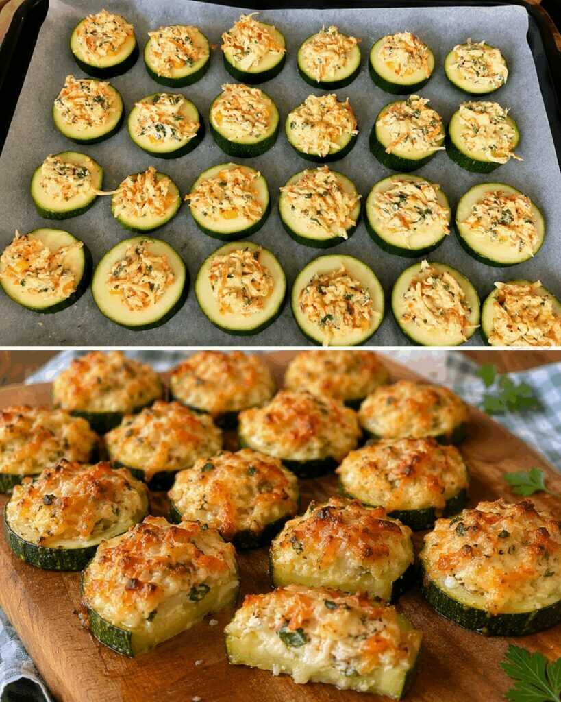 Überbackene Zucchini-Scheiben – in 10 Minuten zubereitet