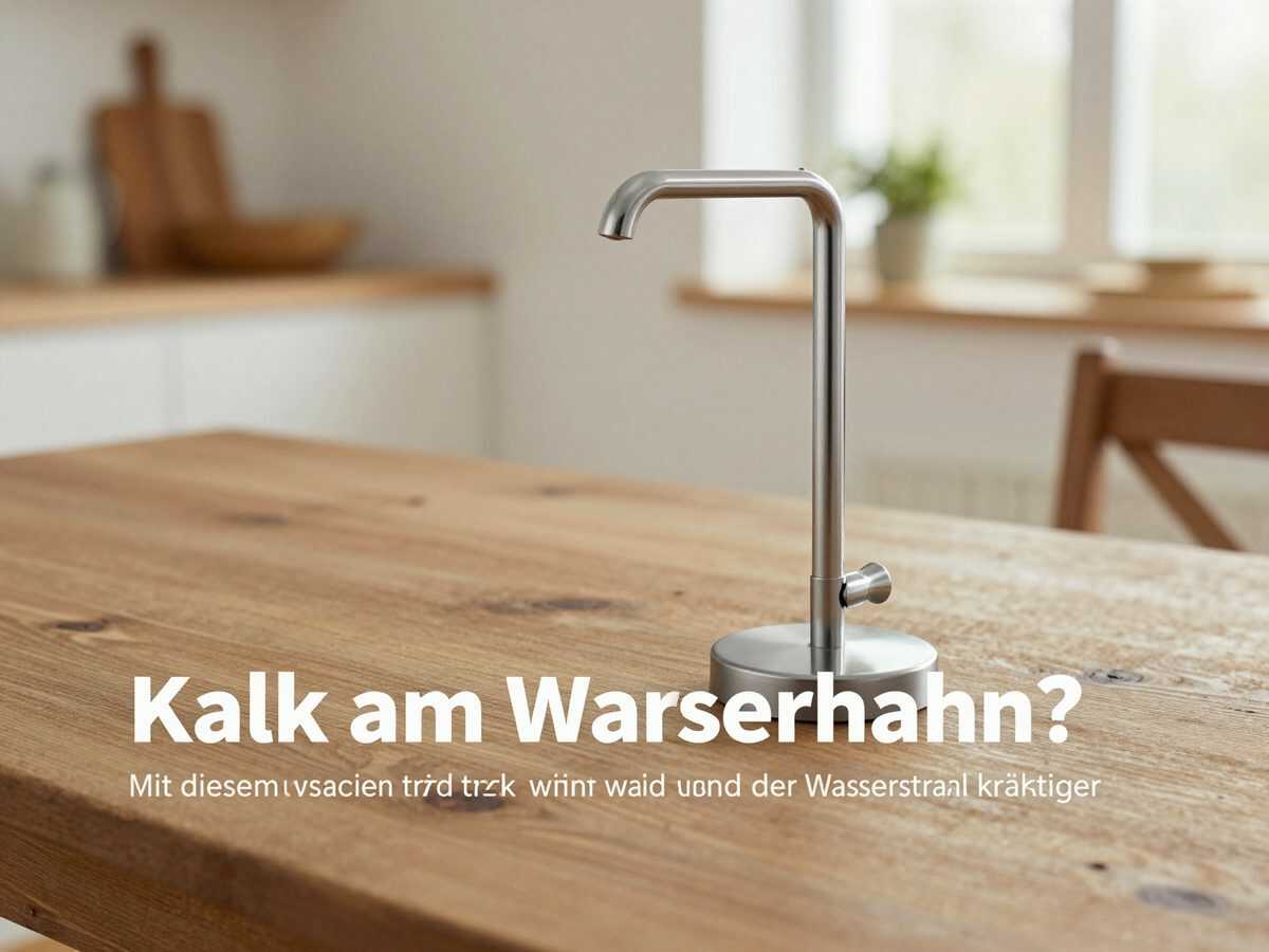 Kalk am Wasserhahn? Mit diesem einfachen Trick wird der Perlator wieder sauber und der Wasserstrahl kräftiger