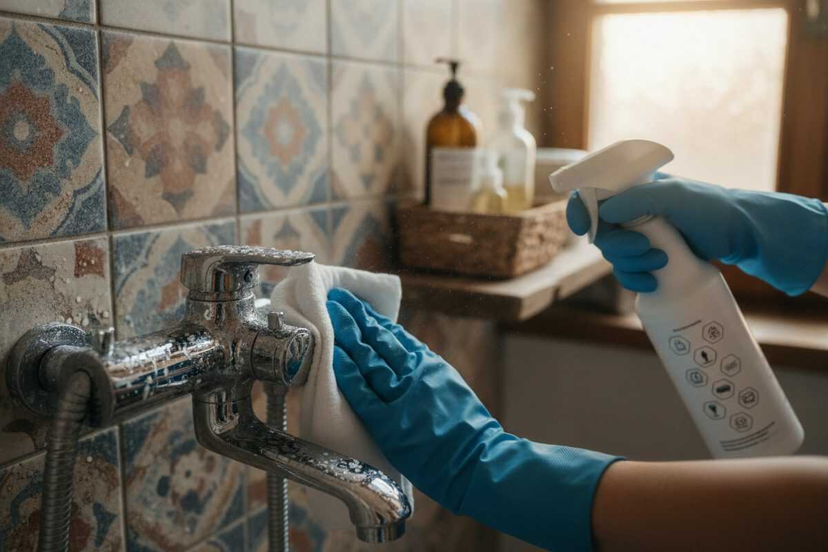 Kalkflecken am Duschthermostat entfernen: So wird Chrom wieder glänzend